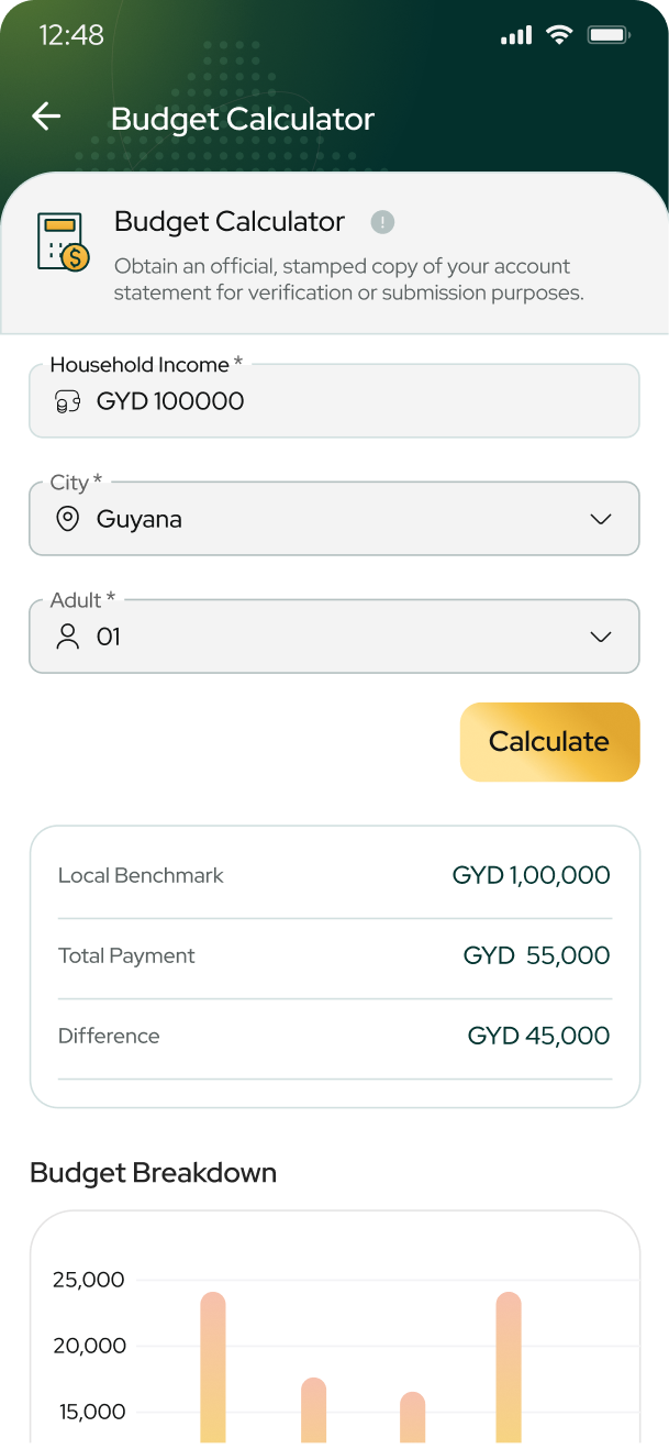 Budget calculator
